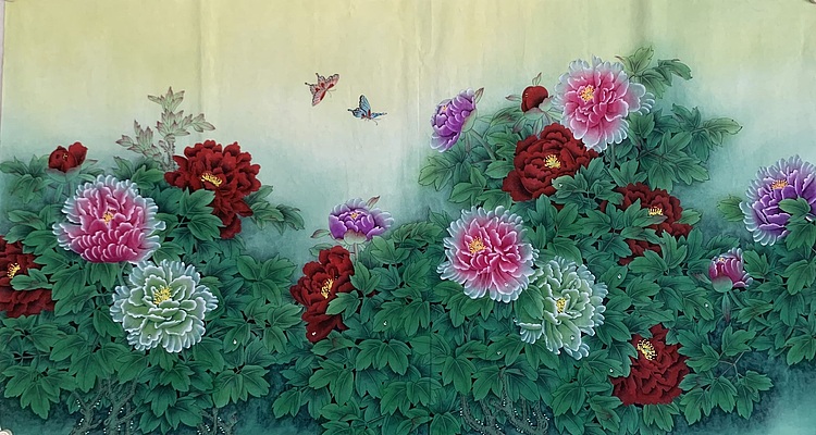王振兴 六尺精品牡丹（花开富贵）