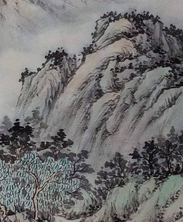 周植筠 舟泊烟渚