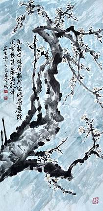 山东省美协会员 闫友会 虬枝伴傲骨
