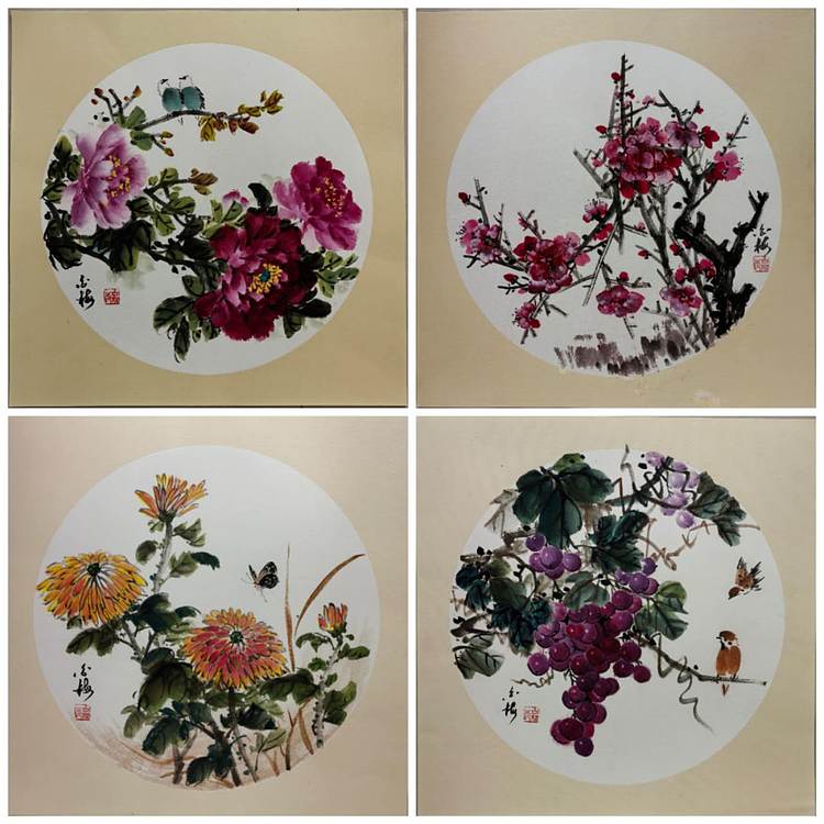 职业书画家 白雪 花鸟