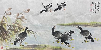 画芦雁名家 郑克明
