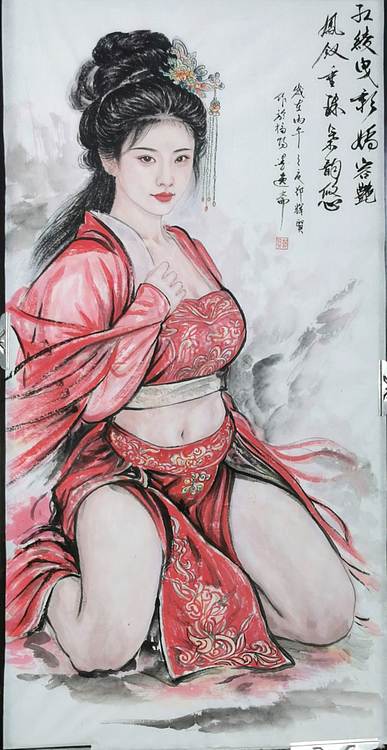 国家一级美术师 郑辉贤 郑辉贤原创三尺生宣纸作品