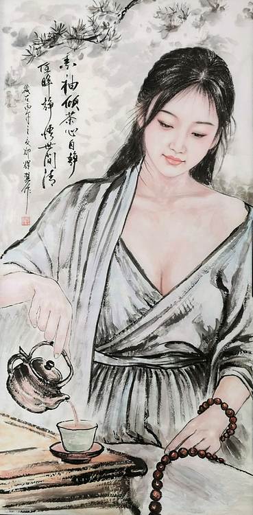 国家一级美术师 郑辉贤 郑辉贤原创三尺生宣纸人物作品