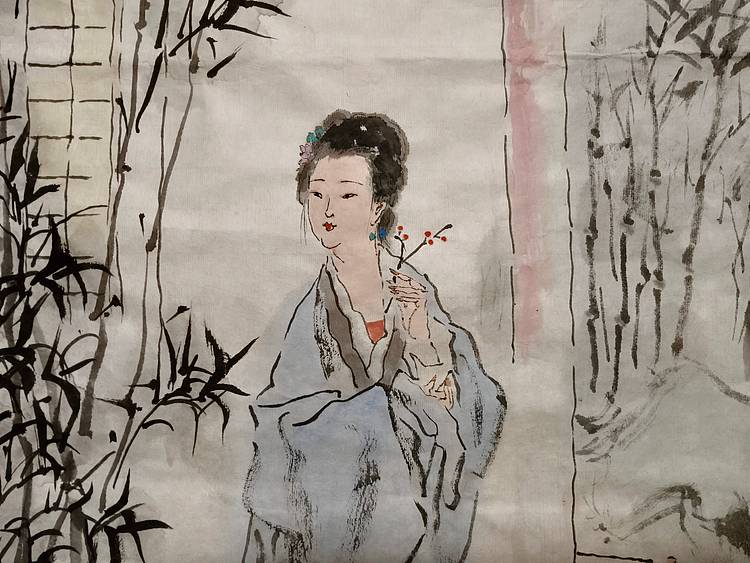南山 中国美协会员周群《竹院清幽》