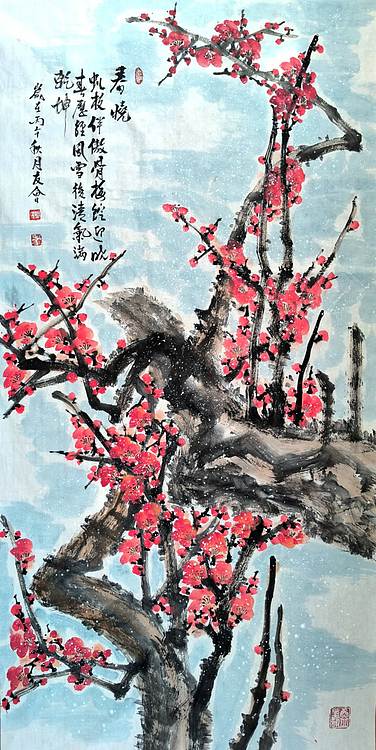 山东省美协会员 闫友会 春晓