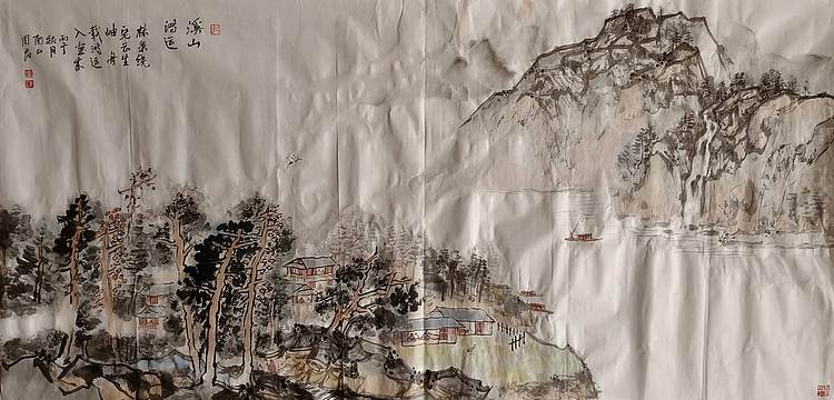 南山 中国美协会员周群《溪山鸿运》