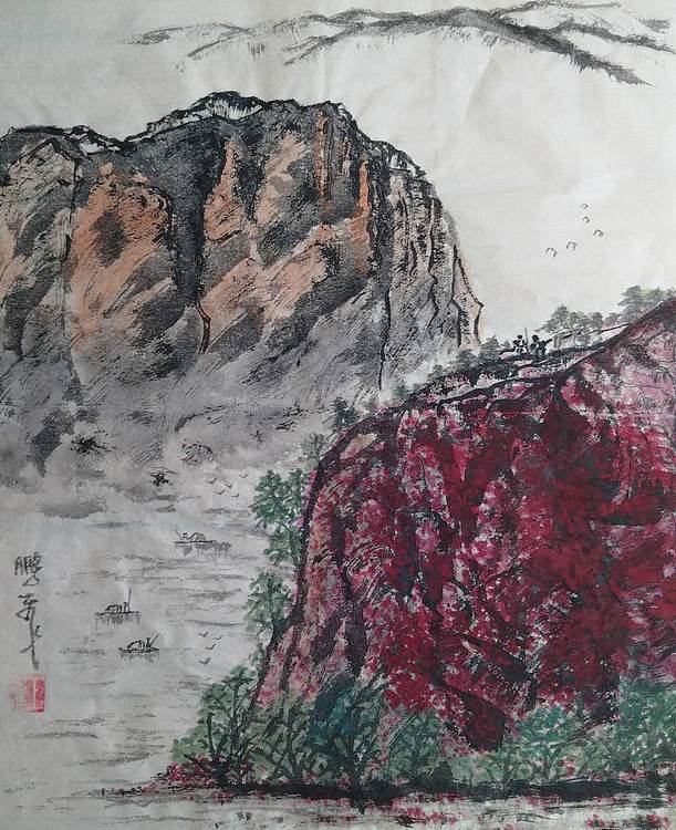 职业书画家 羽翔 出水
