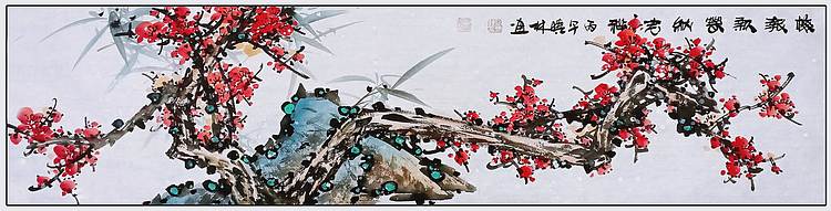 高晓林 （5809）国家一级美术师，江苏省美协会员，四尺对开横屏荷花