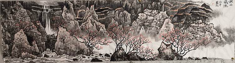 骆裕 秋山飞瀑
