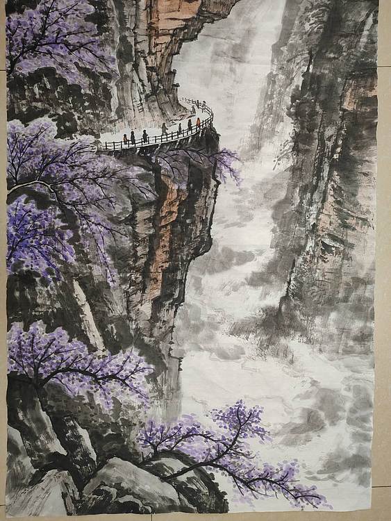 云海松涛 国画山水 云壑揽胜图