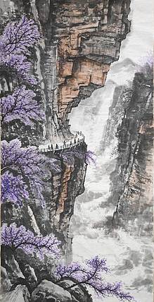 云海松涛 国画山水 云壑揽胜图
