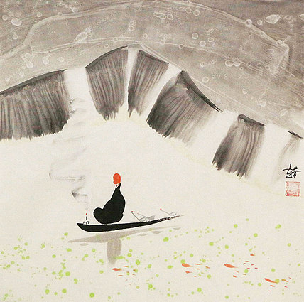 赵芳 人物 国画