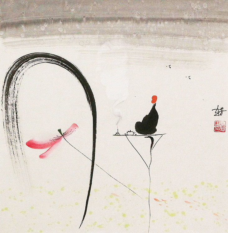 赵芳 人物 国画
