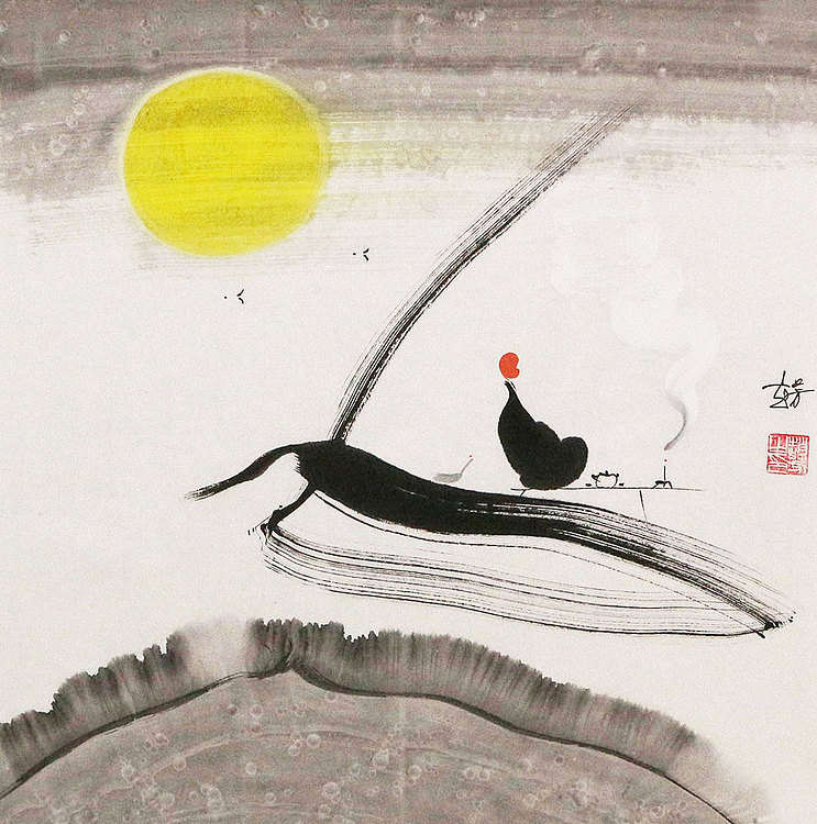 赵芳 人物 国画