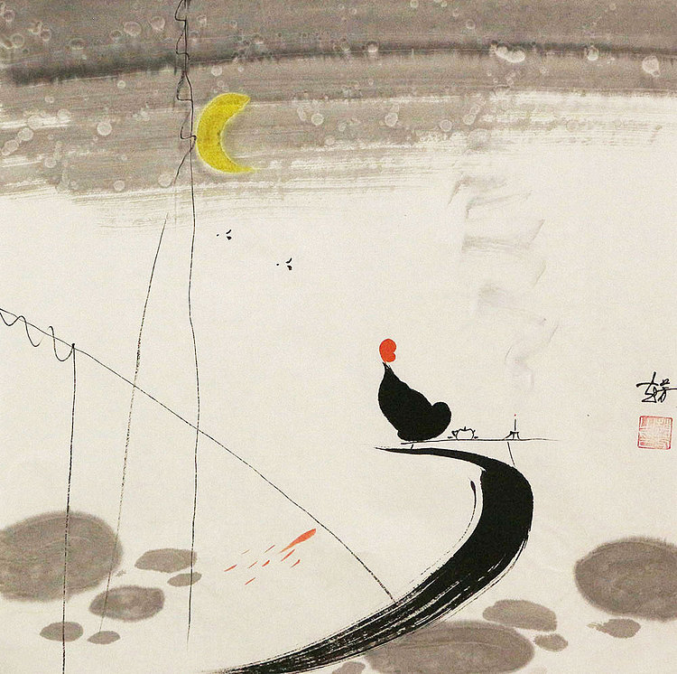 赵芳 人物 国画