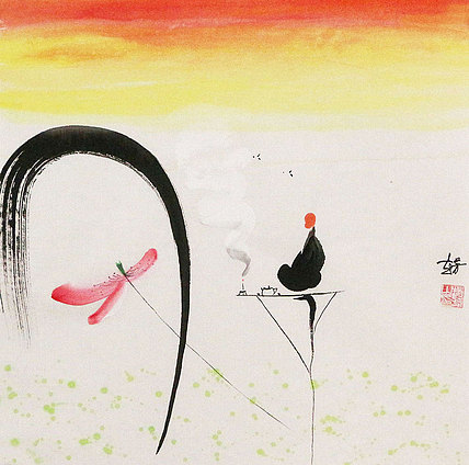 赵芳 人物 国画