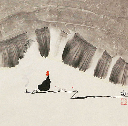 赵芳 人物 国画