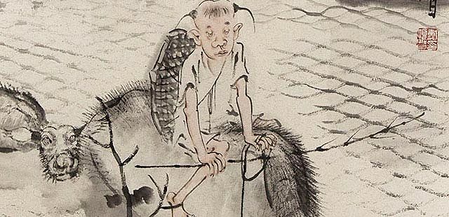 清华大学美术学院绘画系教授，研究生导师，中国艺术研究院研究员，中国美术家协会会员。 戴顺智 开馆展馆藏《秋水牧归图》 国画