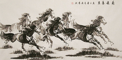 当代画家 刘伟 花鸟 国画