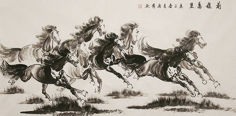 当代画家 刘伟 花鸟 国画