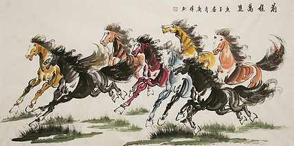 当代画家 刘伟 花鸟 国画