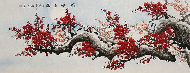 当代画家 田成喜 花鸟 国画