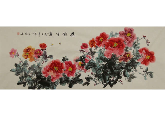 当代花鸟画家 朱秋凤 花鸟 国画