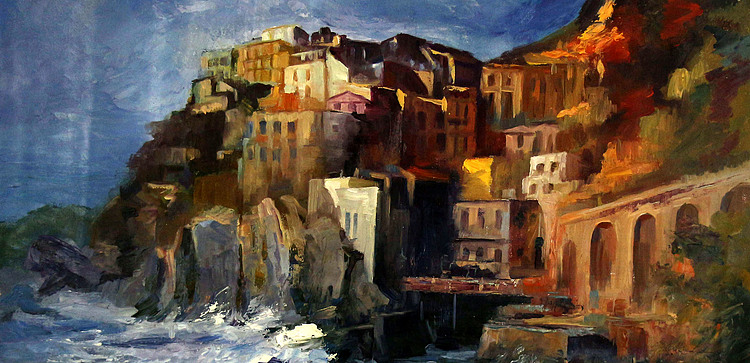 吴际航 风景 油画