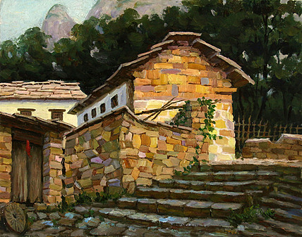 当代油画家 许兴为 风景 油画