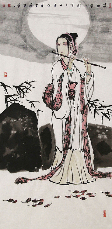 中国美术家协会会员 刘德生 人物 国画