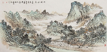 艺术家 郭大福 山明水秀