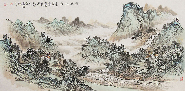 艺术家 郭大福 山明水秀