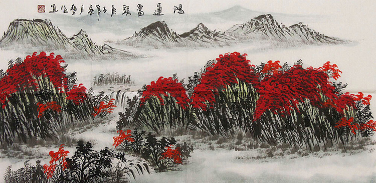 职业画家 国画作品 山水 国画