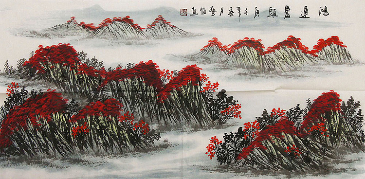 职业画家 国画作品 山水 国画