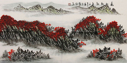 职业画家 国画作品 山水 国画