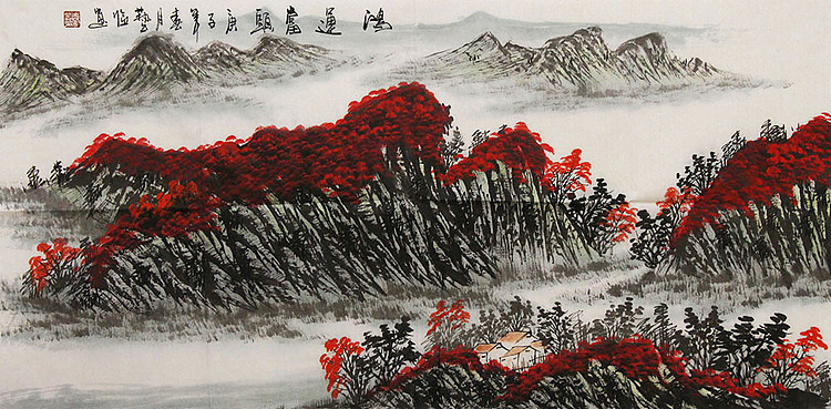 职业画家 国画作品 山水 国画