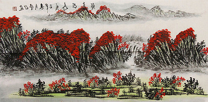 职业画家 国画作品 山水 国画