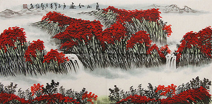 职业画家 国画作品 山水 国画
