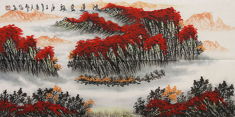 职业画家 国画作品 山水 国画