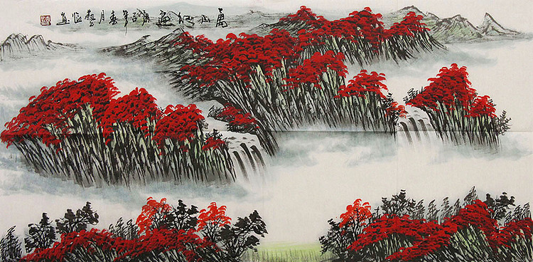 职业画家 国画作品 山水 国画