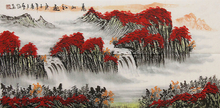 职业画家 国画作品 山水 国画