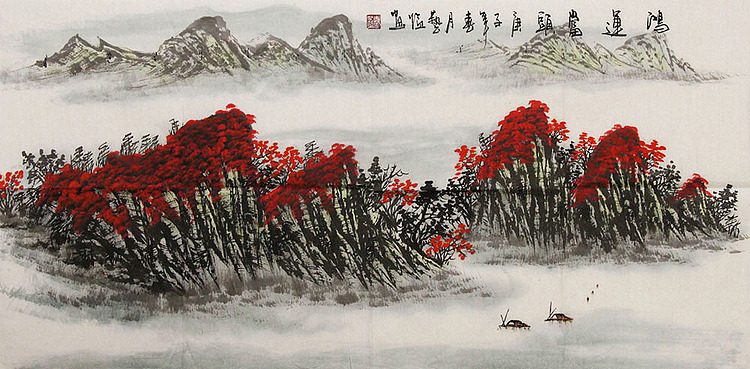 职业画家 国画作品 山水 国画