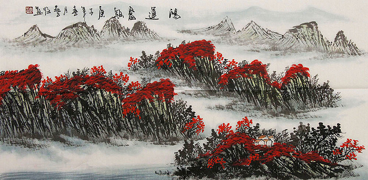 职业画家 国画作品 山水 国画