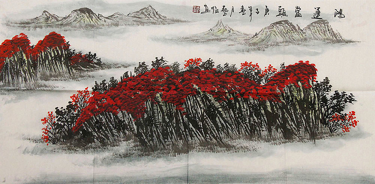 职业画家 国画作品 山水 国画