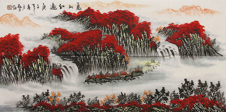 职业画家 国画作品 山水 国画