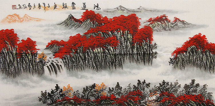 职业画家 国画作品 山水 国画
