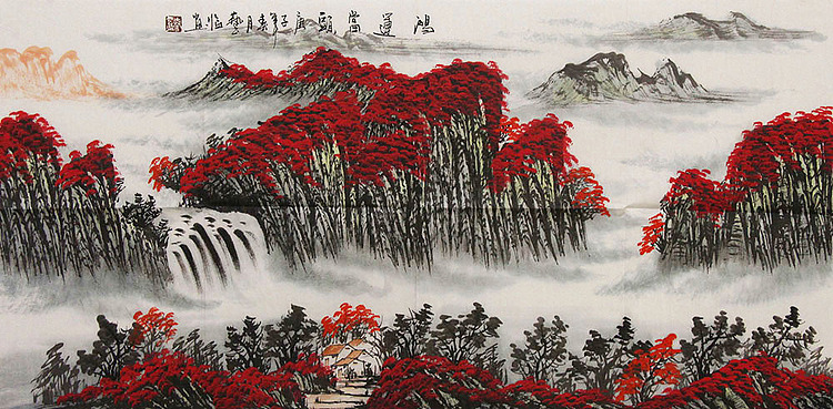 职业画家 国画作品 山水 国画