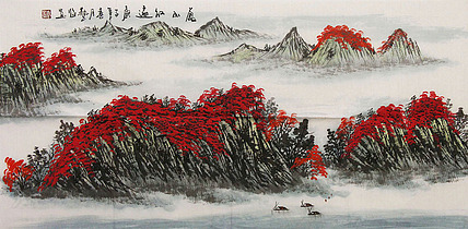 职业画家 国画作品 山水 国画