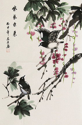 职业画家 国画作品 花鸟 国画