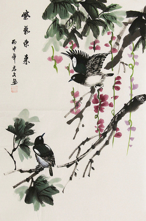 职业画家 国画作品 花鸟 国画
